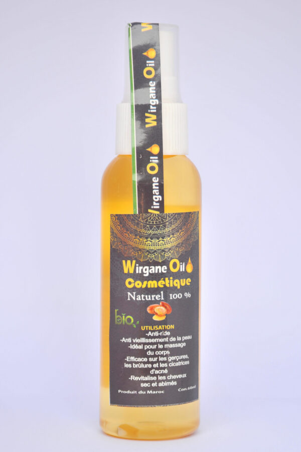Aceite de Argán 100% Bio. Bote de 60 ml